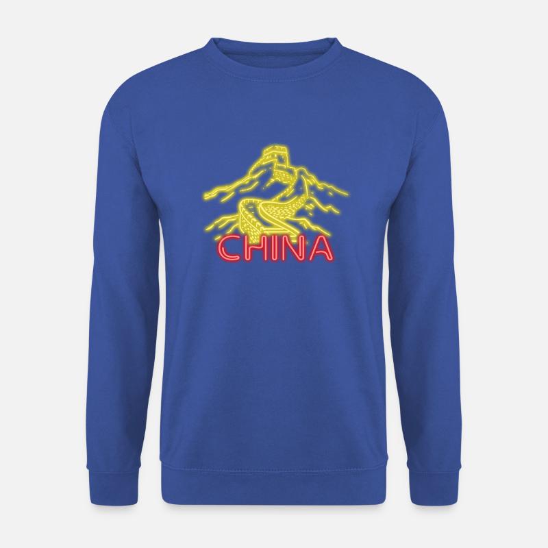 China - Unisex Pullover - Royalblau