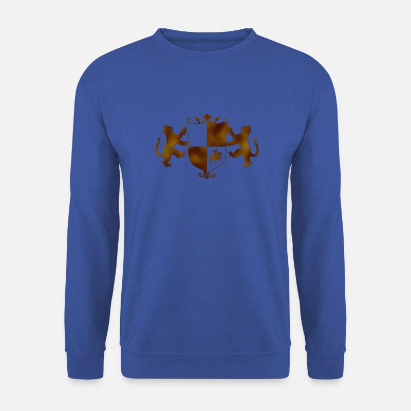 Goldenes Wappen - Unisex Pullover - Royalblau