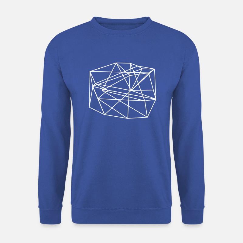 color-changeable line design by tho - Unisex Sweatshirt - royal blue