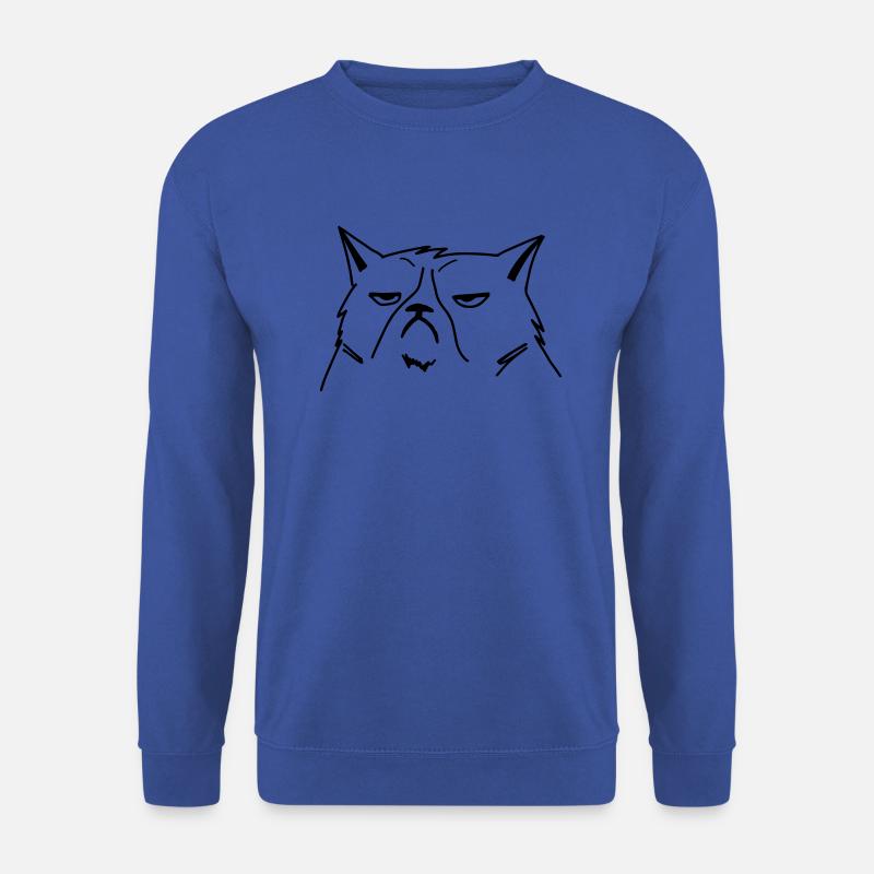 grumpy cat - Unisex Pullover - Royalblau