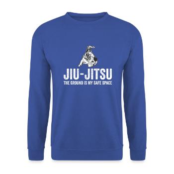JIU JITSU BJJ Martial Arts Gift Vintage Jujutsu - Unisex Sweatshirt - royal blue - Front - Alina (178cm) & Michal (187cm)