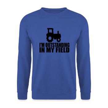 ich bin in meinem Bereich hervorragend 2 - Unisex Pullover - Royalblau - Vorne - Alina (178cm) & Michal (187cm)