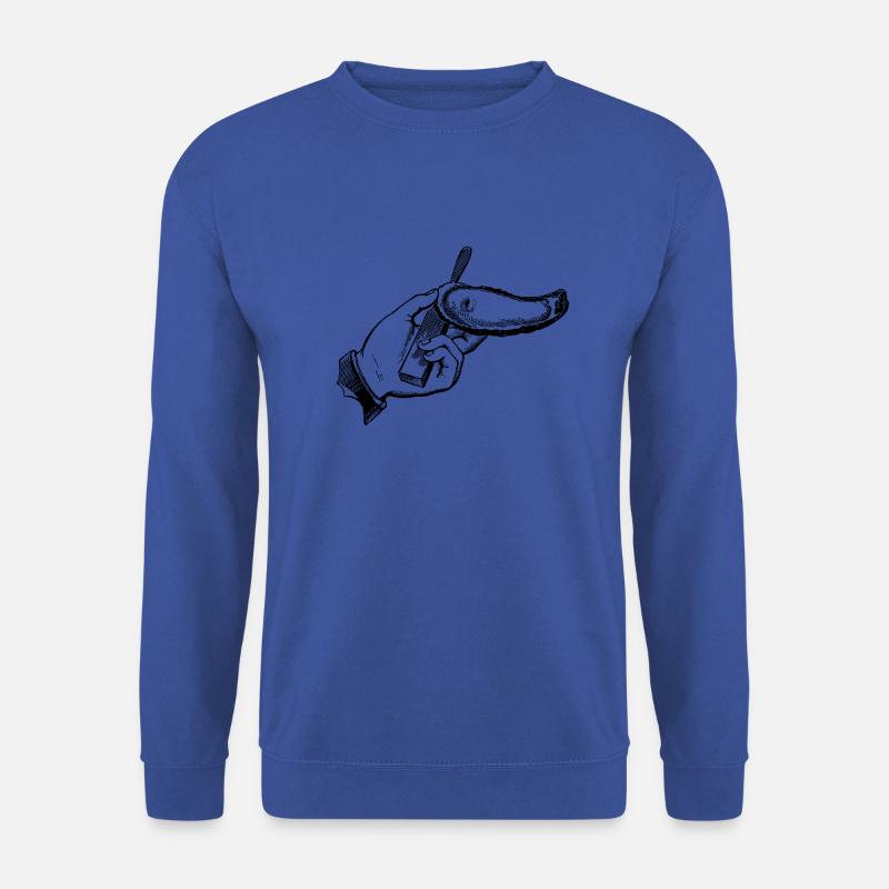 Hand mit Muschel - Unisex Pullover - Royalblau