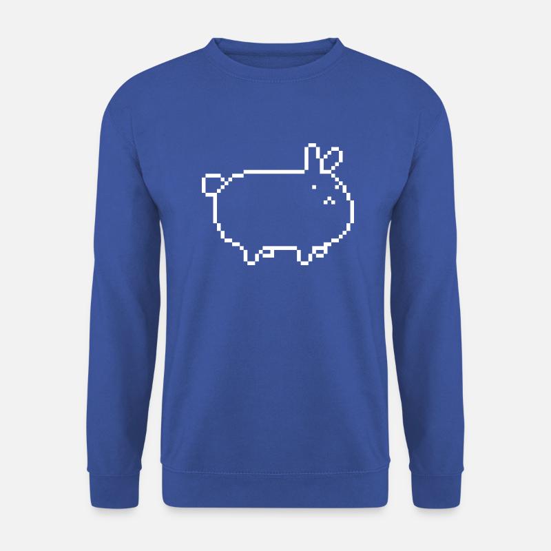 rabbit_pixel - Unisex Pullover - Royalblau