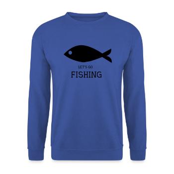 fishing - Unisex Sweatshirt - royal blue - Front - Alina (178cm) & Michal (187cm)