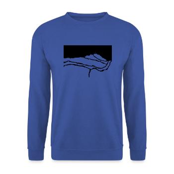 Mont Säntis Gift T-shirt Idée cadeau - Sweat-shirt Unisexe - bleu royal - Devant - Alina (178cm) & Michal (187cm)