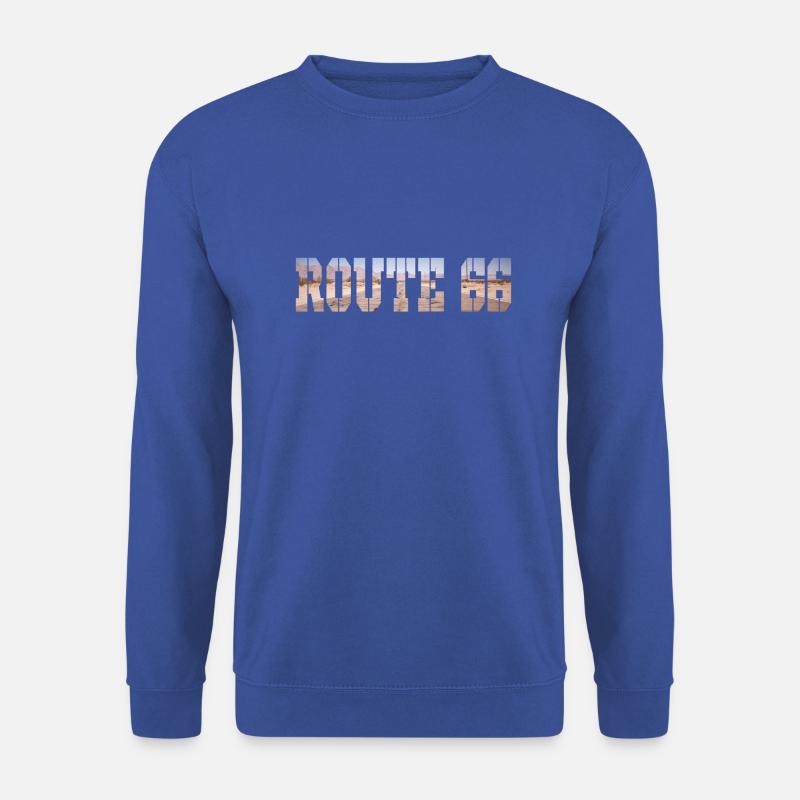ROUTE 66 - Unisex Pullover - Royalblau