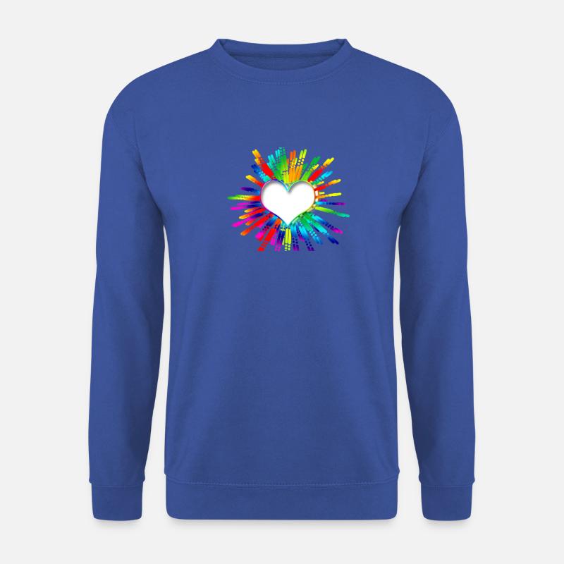 Heart rainbow - Unisex Sweatshirt - royal blue