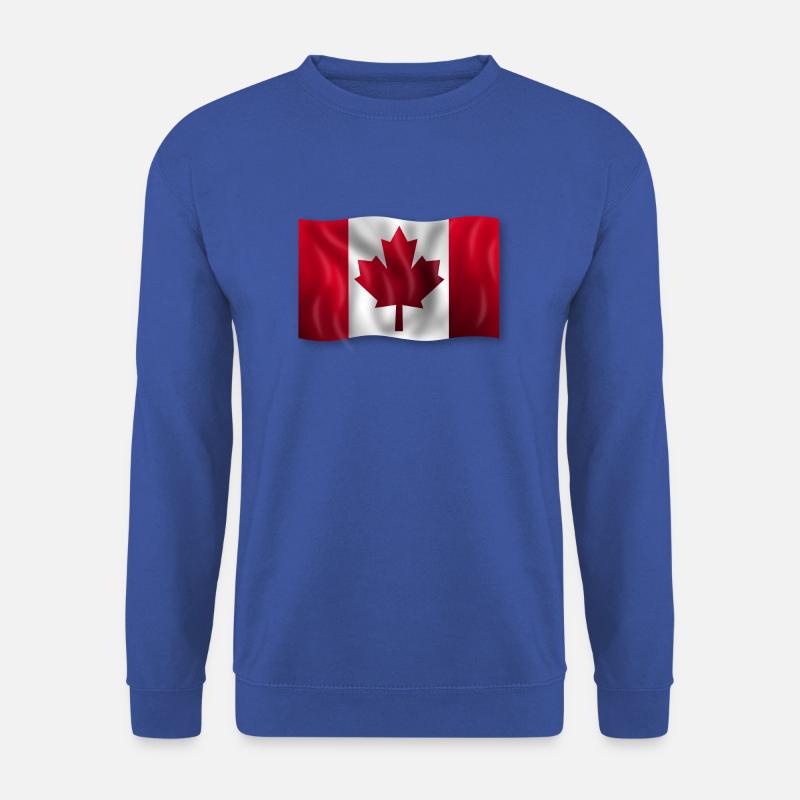 Canada Kanada Flagge cool stylish - Unisex Pullover - Royalblau