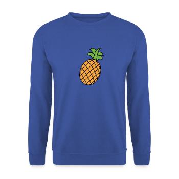 ananas - Sweat-shirt Unisexe - bleu royal - Devant - Alina (178cm) & Michal (187cm)