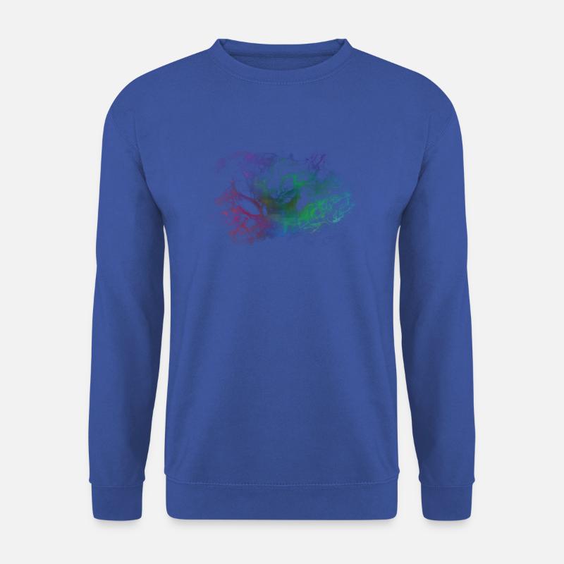 Bunter Rauch - Unisex Pullover - Royalblau
