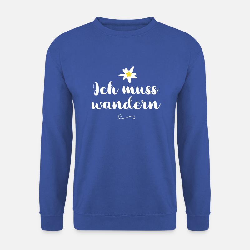 Ich muss wandern - Unisex Pullover - Royalblau