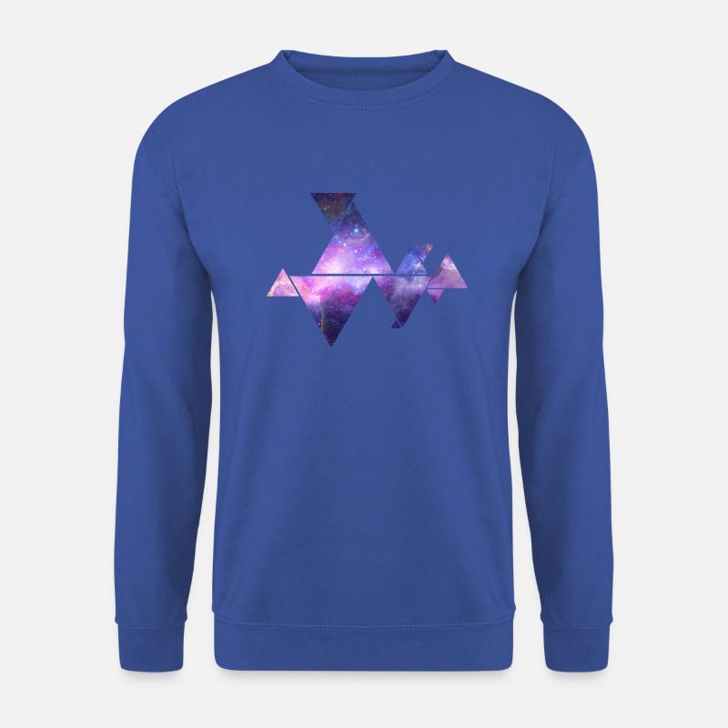 Galaxy triangle facets - Unisex Sweatshirt - royal blue