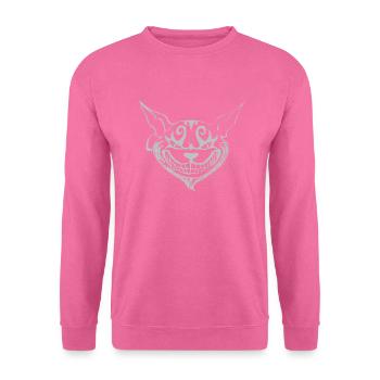grusel Grinsekatze - Unisex Pullover - Pink - Vorne