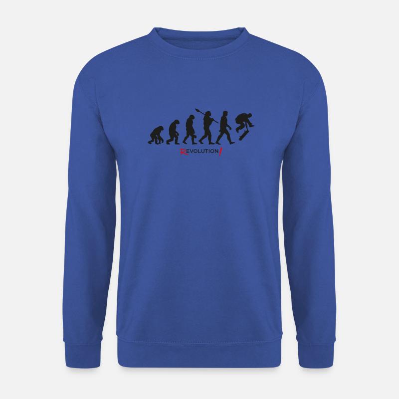 Skateboard Skateboard der Entwicklungsrevolution - Unisex Pullover - Royalblau