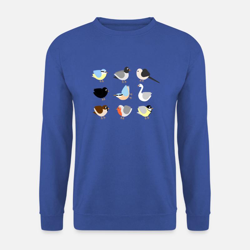 Vögel in unserem Garten - Unisex Pullover - Royalblau