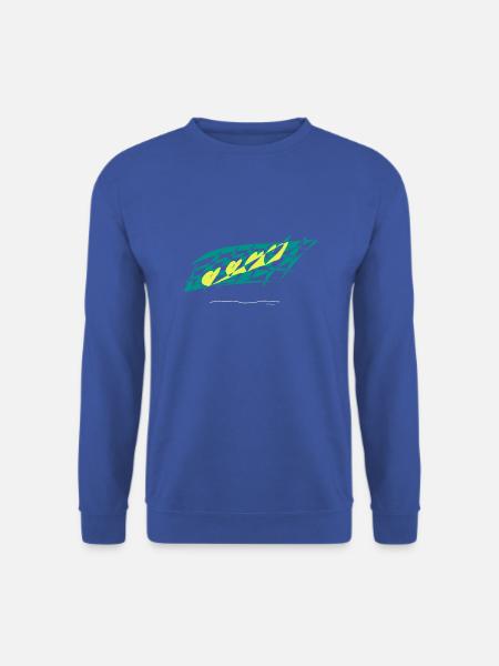 Abstract design The hearts on the chessboard - Unisex Sweatshirt - royal blue