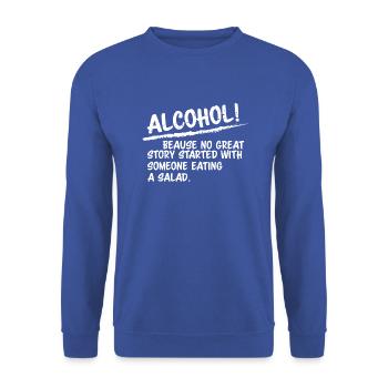 Funny Funny Quote Funny Gift Drôle - Sweat-shirt Unisexe - bleu royal - Devant - Alina (178cm) & Michal (187cm)