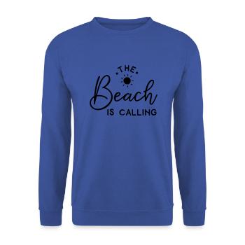Plage mer vacances vacances voyage sable cadeau - Sweat-shirt Unisexe - bleu royal - Devant - Alina (178cm) & Michal (187cm)