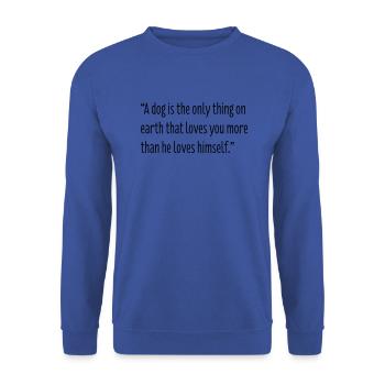 Dog Lovers - Unisex Pullover - Royalblau - Vorne - Alina (178cm) & Michal (187cm)