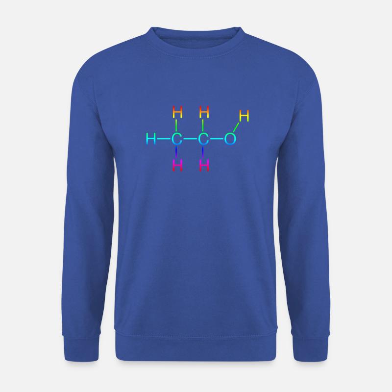 Ethanol Alkohol Strukturformel - Unisex Pullover - Royalblau
