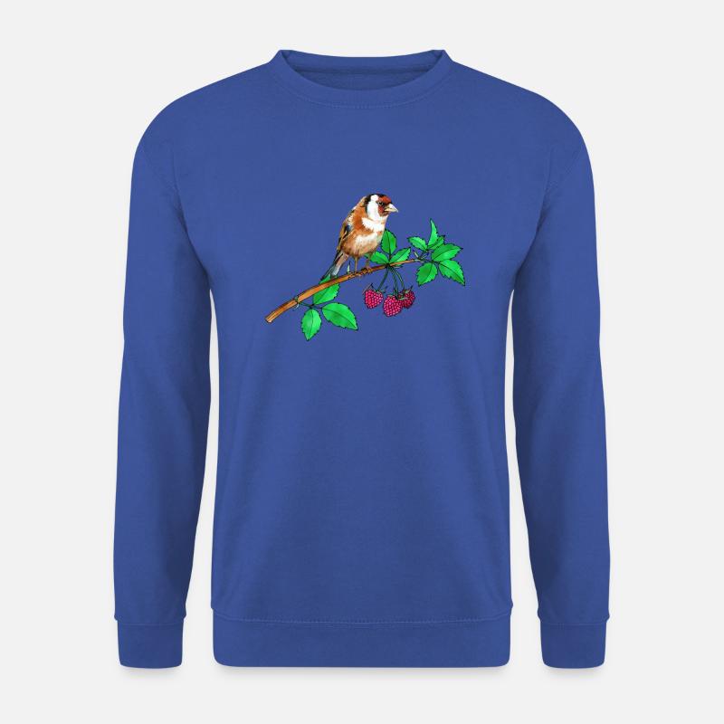 Stieglitz und Himbeere - Unisex Pullover - Royalblau
