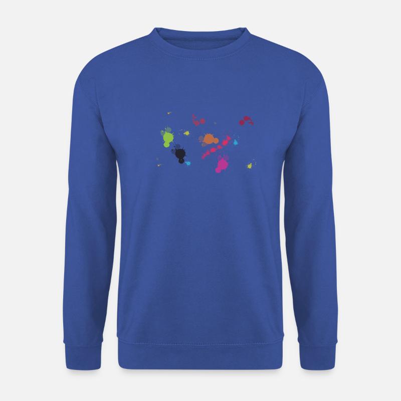 Kleks T-Shirt - Unisex Pullover - Royalblau
