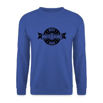 schwarz auszeichnung rund kreis siegel banner stem - Unisex Pullover - Royalblau - Vorne - Alina (178cm) & Michal (187cm)