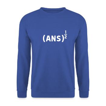 ANS 1/2 - Unisex Sweatshirt - royal blue - Front - Alina (178cm) & Michal (187cm)