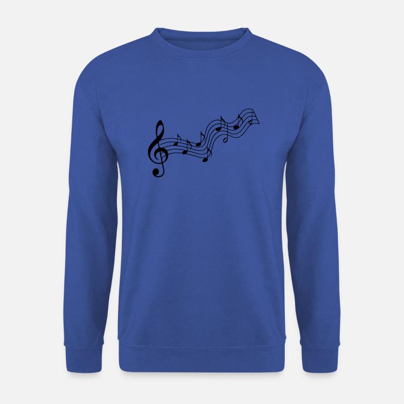 Musiknoten - Unisex Pullover - Royalblau