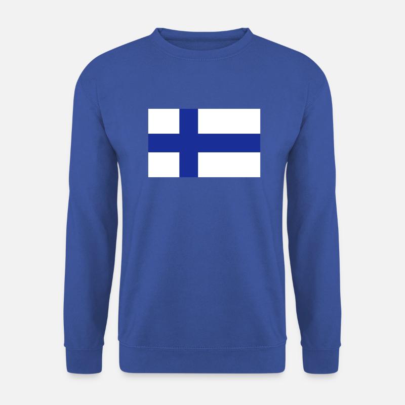 Flag of Finland - Unisex Pullover - Royalblau