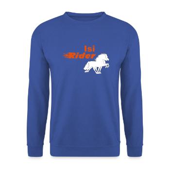 Isi Rider - Unisex Sweatshirt - royal blue - Front - Alina (178cm) & Michal (187cm)