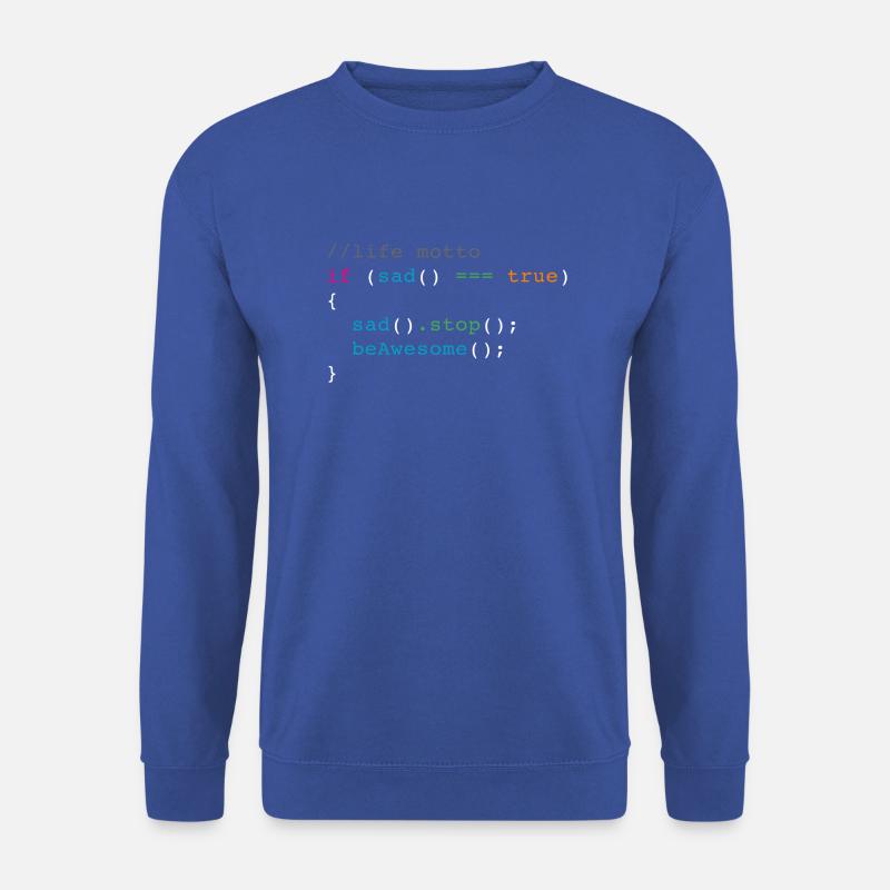 life motto - Unisex Pullover - Royalblau