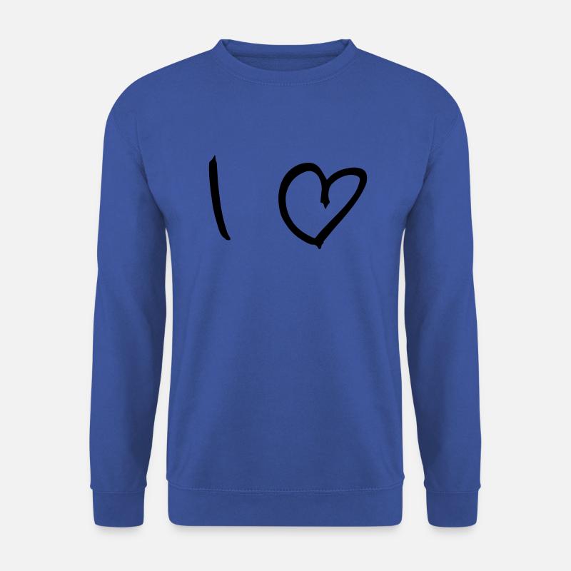 I Love - Unisex Pullover - Royalblau