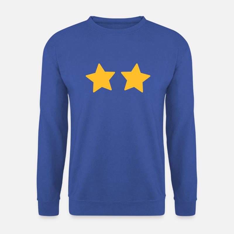 Zwei Sterne - anpassbar - Unisex Pullover - Royalblau