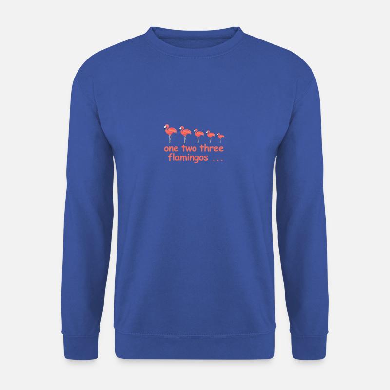 Flamingo Shirt - Unisex Pullover - Royalblau