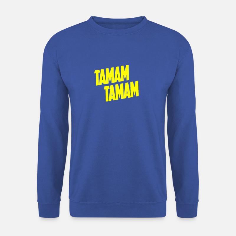Tamam Tamam Gelb - Unisex Pullover - Royalblau