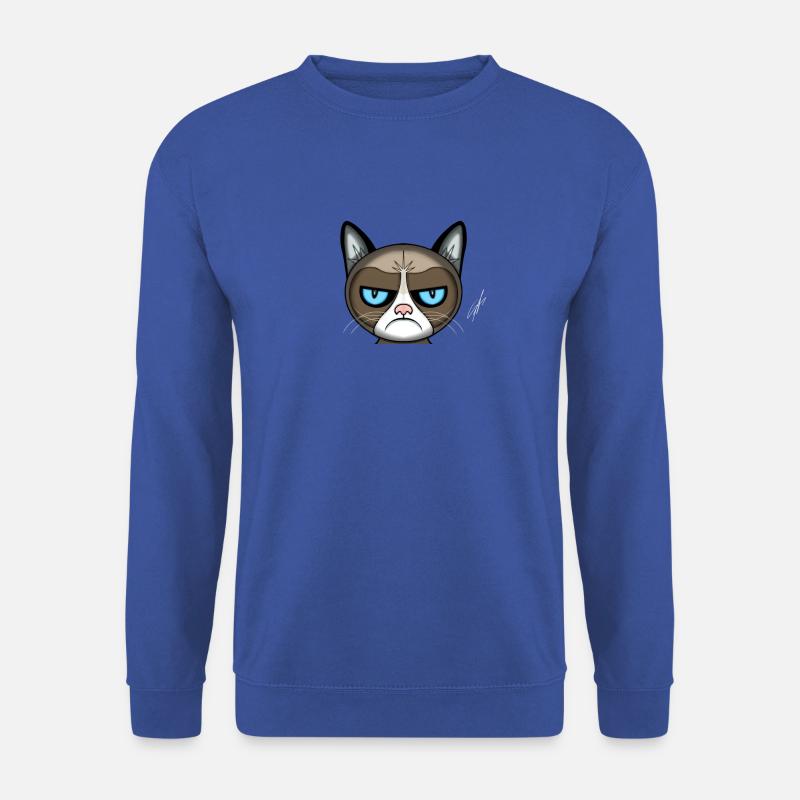 böse Katze - Unisex Pullover - Royalblau
