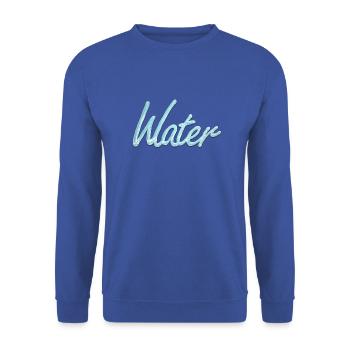 water - Unisex Sweatshirt - royal blue - Front - Alina (178cm) & Michal (187cm)