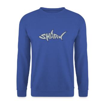 Requin, requin, poisson, animal marin, danger - Sweat-shirt Unisexe - bleu royal - Devant - Alina (178cm) & Michal (187cm)