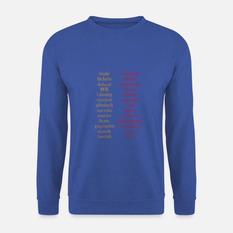 Lächeln in den Ländern der Welt - Unisex Pullover - Royalblau