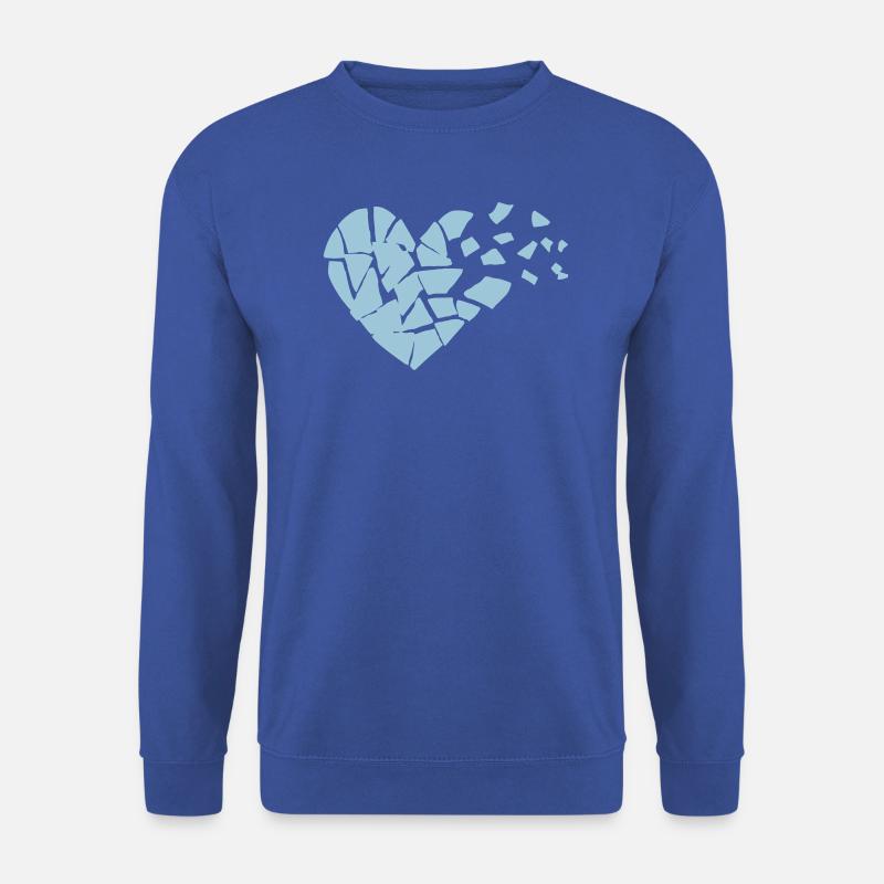 gebrochenes Herz - Unisex Pullover - Royalblau