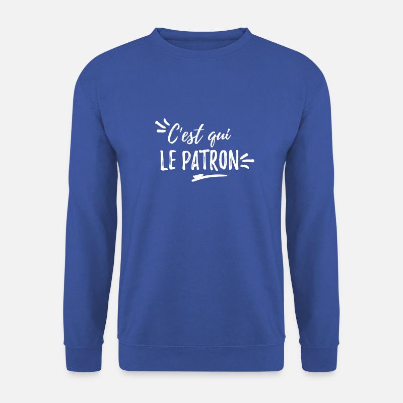 Wer ist der Chef? - Unisex Pullover - Royalblau