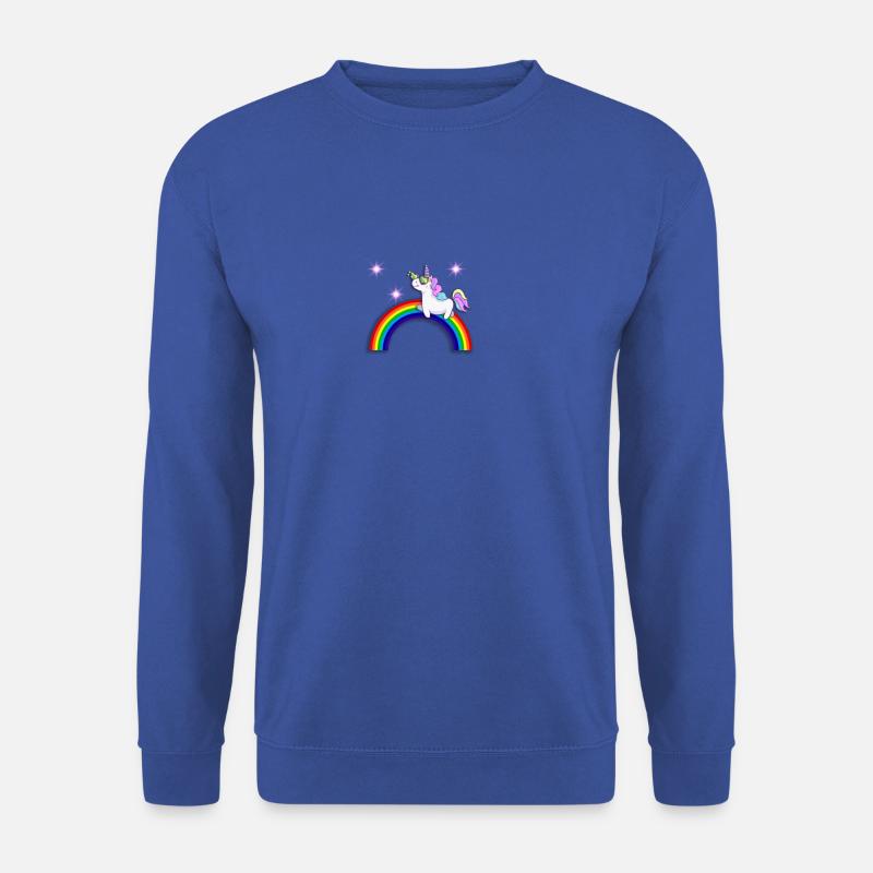 Einhorn mit Regenbogen - Unisex Pullover - Royalblau