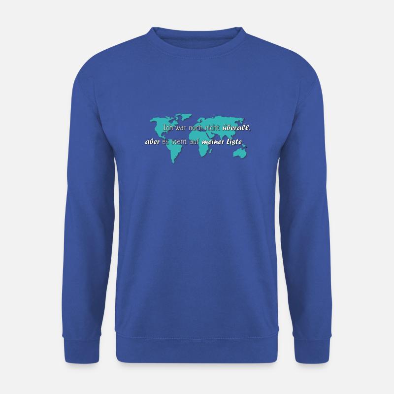 Weltenbummler Liste - Unisex Pullover - Royalblau