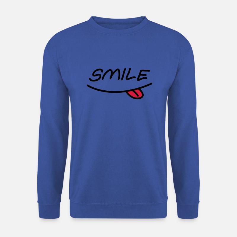 Smiley mund - Unisex Pullover - Royalblau