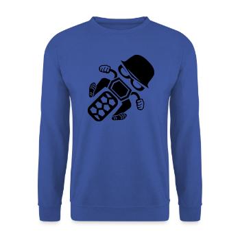 Biker ÖMM Ötztaler Mopedmarathon - Unisex Pullover - Royalblau - Vorne - Alina (178cm) & Michal (187cm)