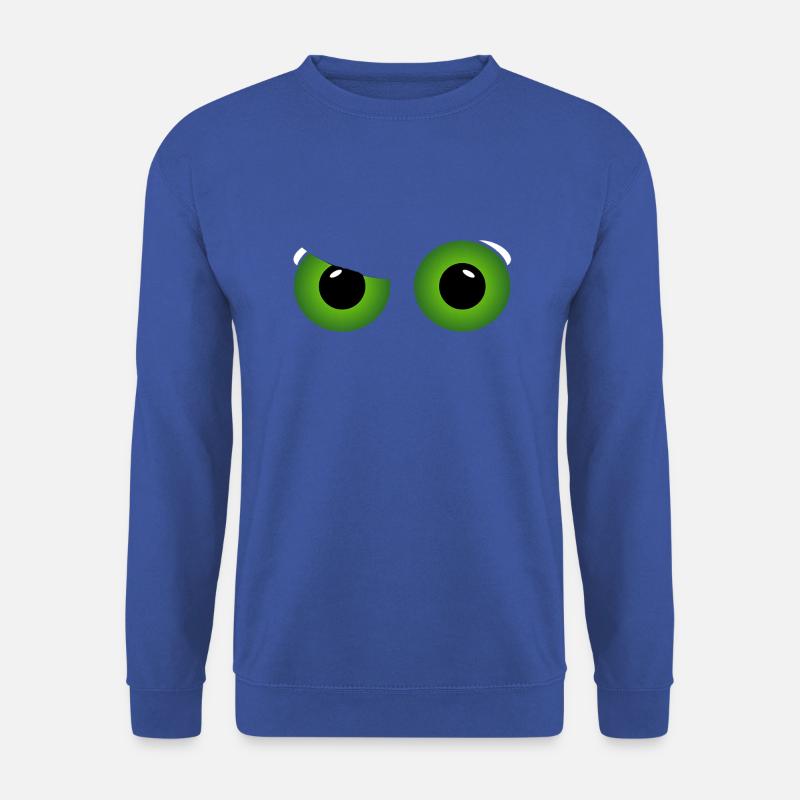 grüne coole Augen - Unisex Pullover - Royalblau