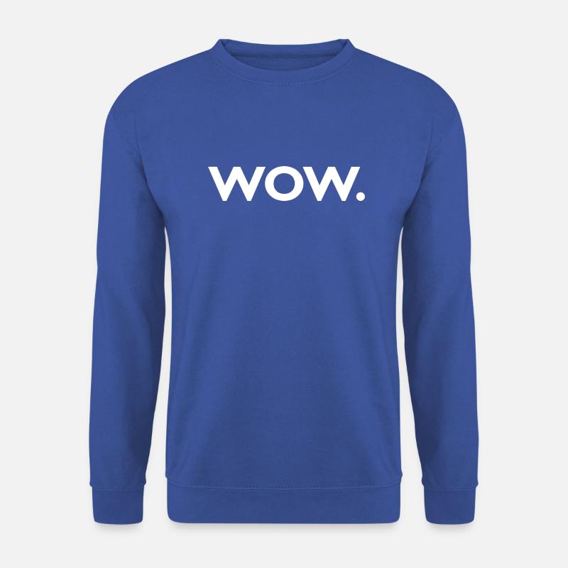 WOW. - Unisex Pullover - Royalblau