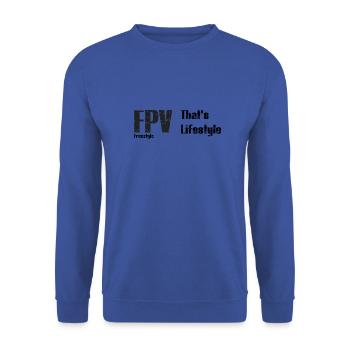 FPV T-Shirt - Unisex Pullover - Royalblau - Vorne - Alina (178cm) & Michal (187cm)